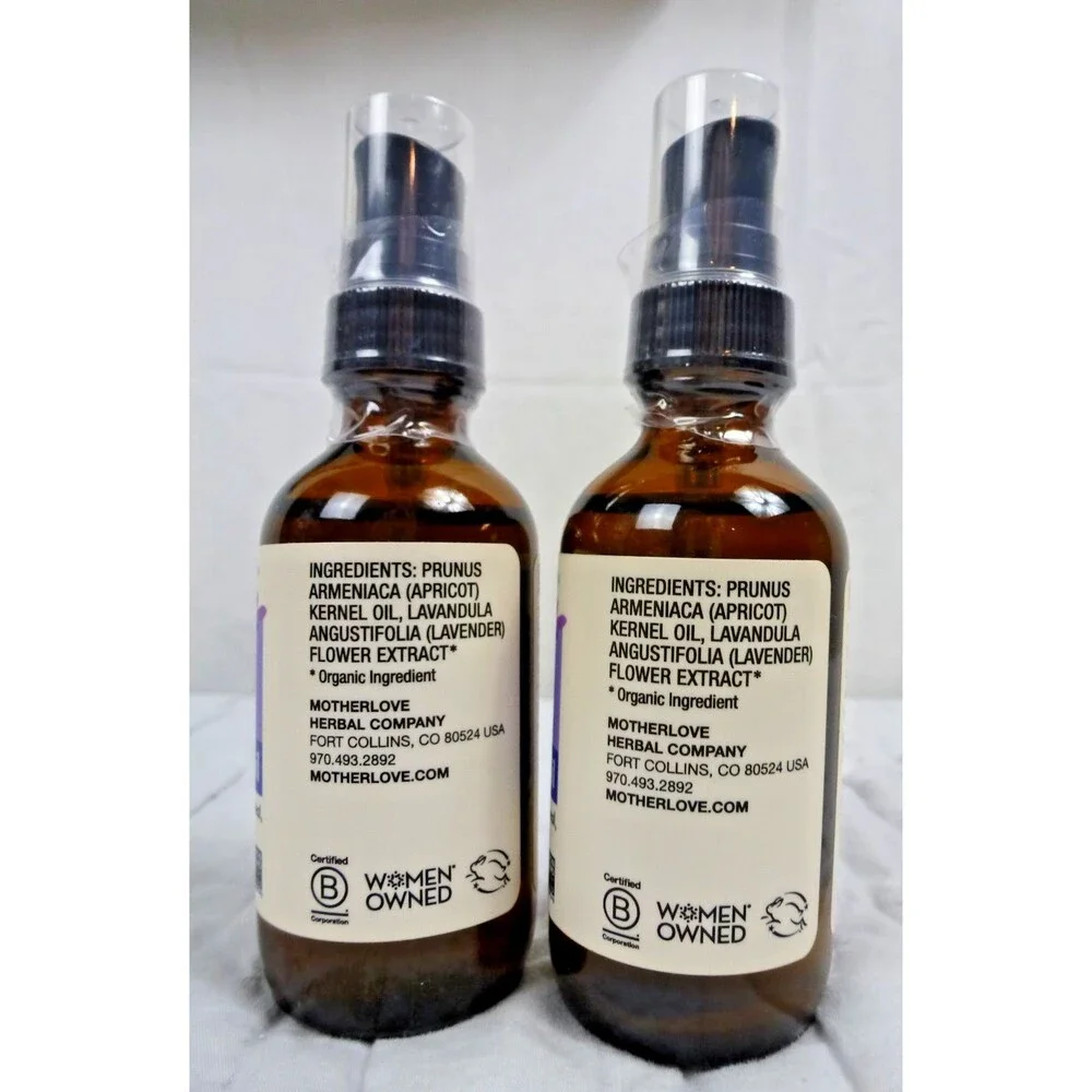 Motherlove Birth & Baby Oil, Set of 2, Gentle Lavender Scented Oil for Mom Baby
